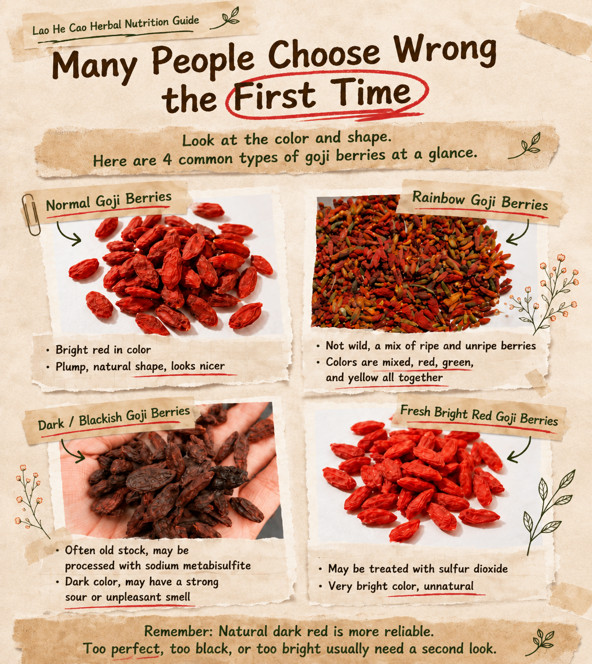 RUBYST goji quality guide panel 12