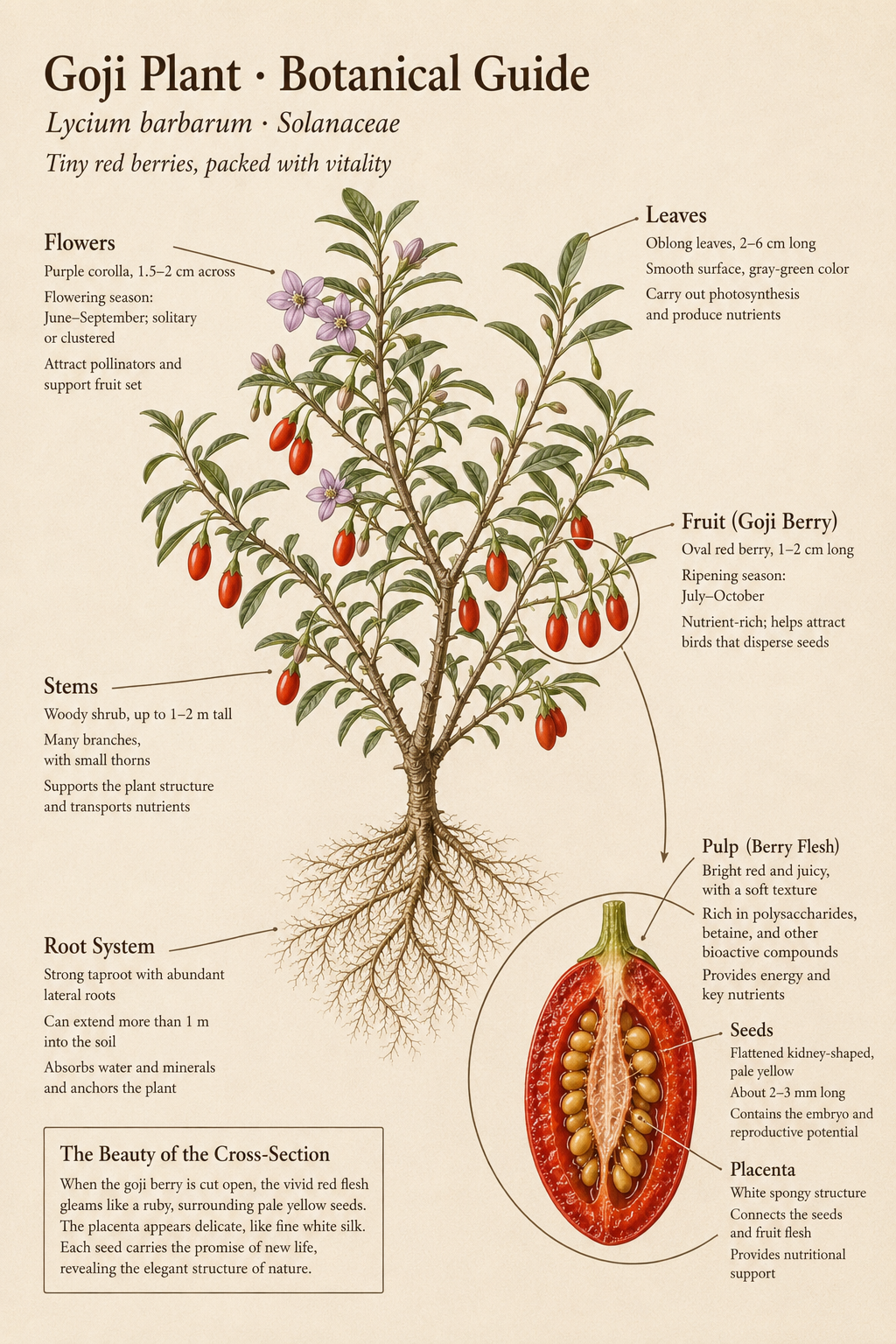 Goji plant nutrition story