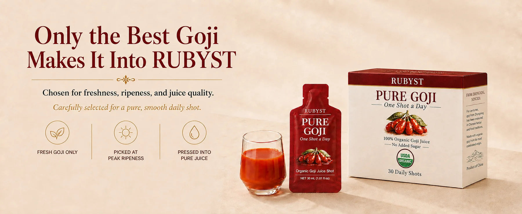 RUBYST goji selection and preparation story