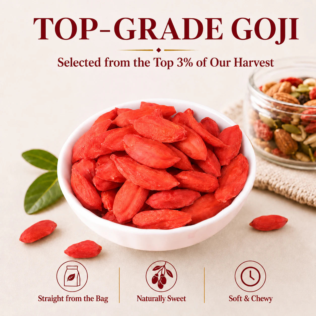 Top-grade RUBYST dried goji berries